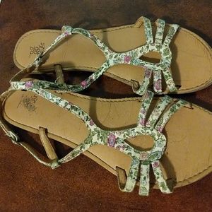 Black Poppy Sandals
